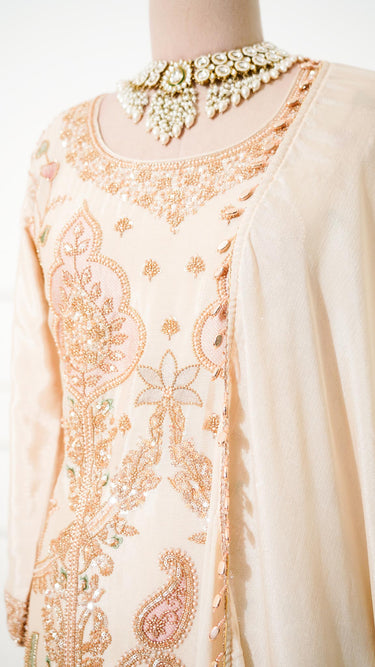 Chiffon Handwork Kurti Suit