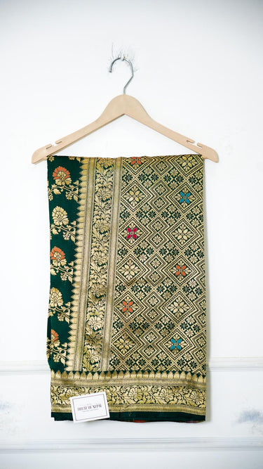 Art Silk Saree with Gold Foil Work