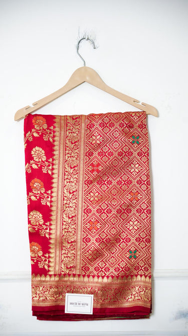 Art Silk Saree with Gold Foil Work