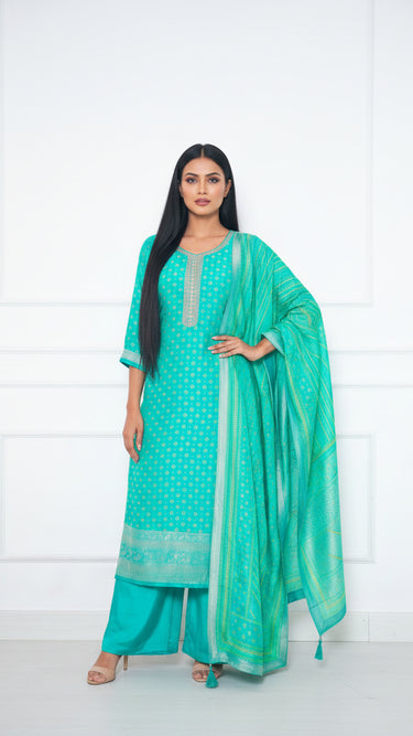 Floral Butti Sarara Suit
