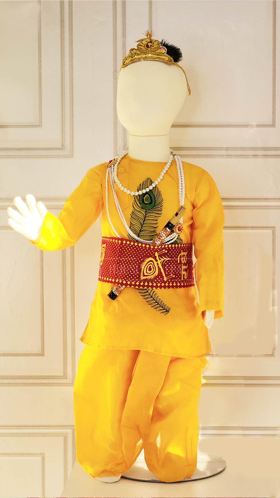 Nepalese Krishna Dress Set For Boy