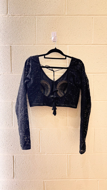 Full Sleeve Black Boutique Blouse