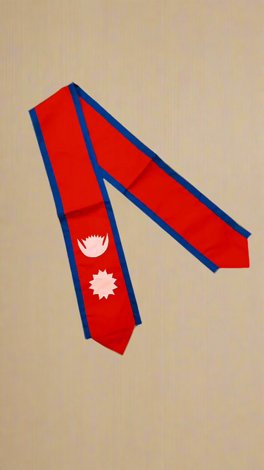 Nepali Flag Graduation Sash/Stole