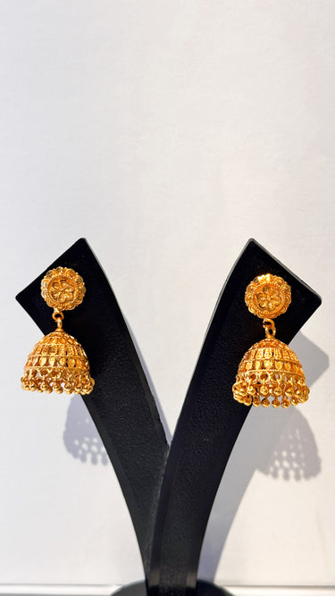 Meenakari Gold Imitation Jhumki Nitya