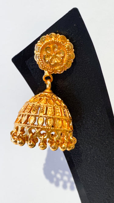 Meenakari Gold Imitation Jhumki Nitya