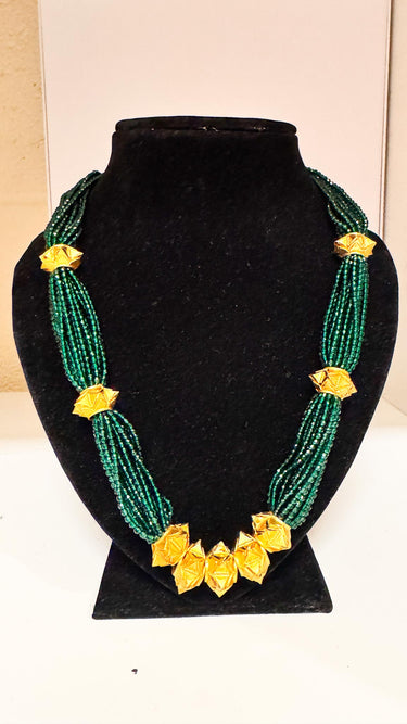 Gold Plated Hydro Crystal Pote Naugedi