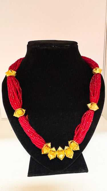 Gold Plated Hydro Crystal Pote Naugedi