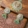 Light Green Earrings with Bindi Mandala - House of Nepal