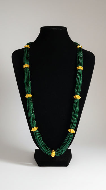 Gold Plated Hydro Crystal Naugedi
