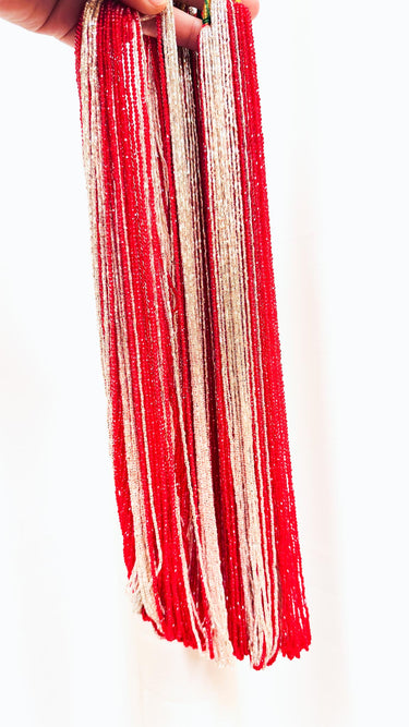 Hydro Crystal Red and Silver Potey