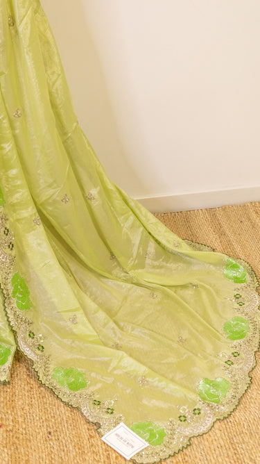 Jimmy Choo Saree in Multi Resham - House of Nepal