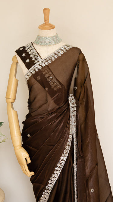 Jimmy Choo Handwork Saree - House of Nepal