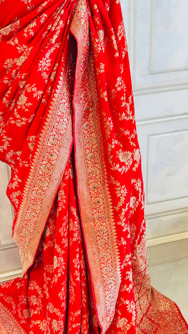 Dola Silk Saree with Handwork