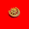 Half Moon Golden Brooch with Star - House of Nepal
