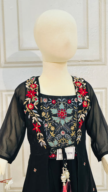 Black Georgette Kurta Salwar Set