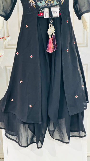 Black Georgette Kurta Salwar Set