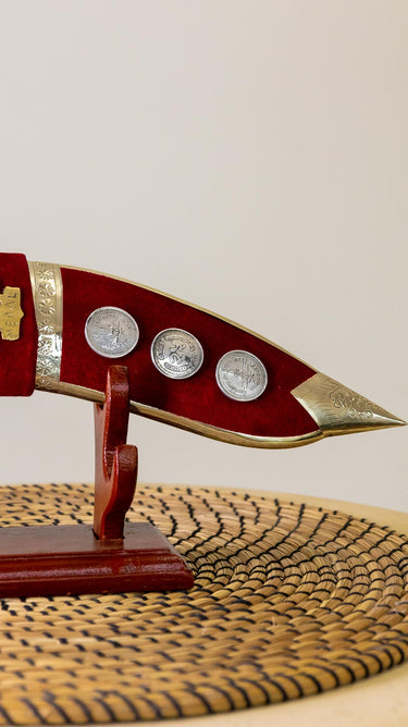 9 Inches Nepalese Souvenir  Khukuri With Stand