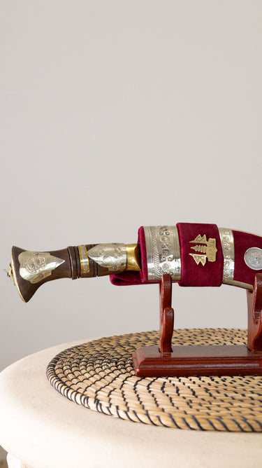 9 Inches Nepalese Souvenir  Khukuri With Stand