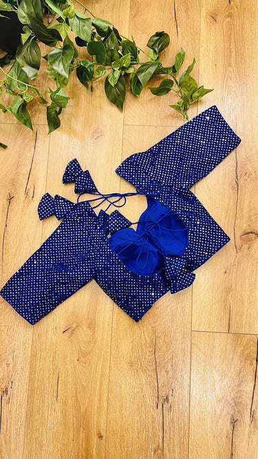 Half Sleeve Boutique Blouse Denim Delight - House of Nepal