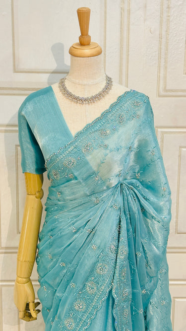 Stonework Soft Organza Saree