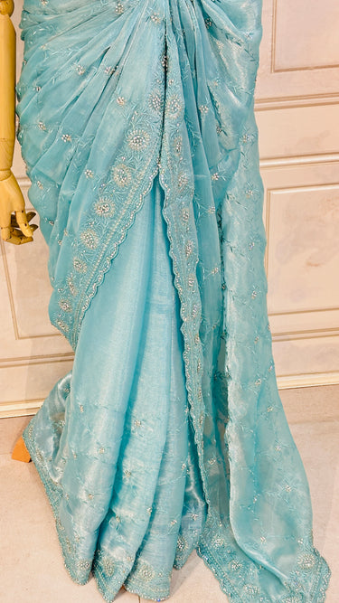 Stonework Soft Organza Saree