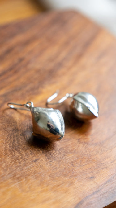 Silver Imitation Newari Makasi Earrings