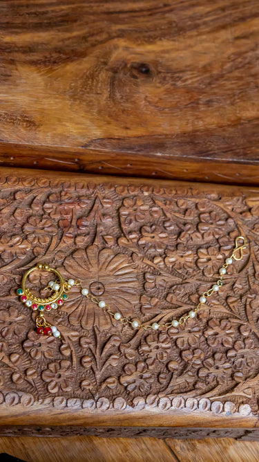 Gold Imitation Naat Indian Nose Ring