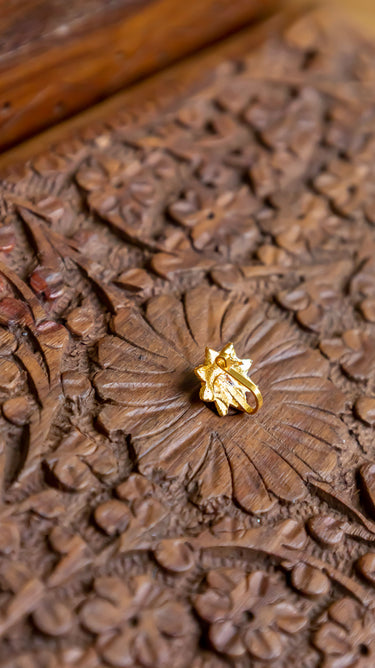 Nepali Traditional Natthi with Red Stones Star
