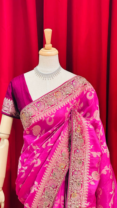 Dola Silk Heavy Handwork Saree