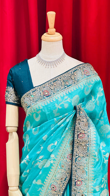 Dola Silk Heavy Handwork Saree