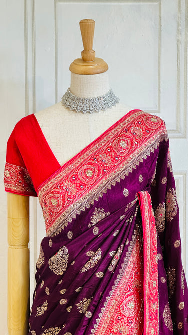 Dola Silk Handwork Saree