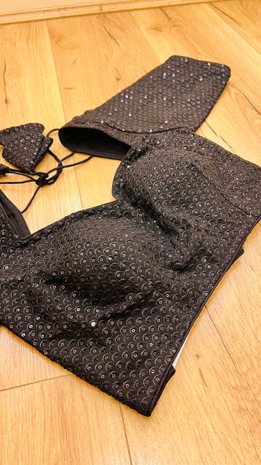 Half Sleeve Boutique Blouse Carbon Chic