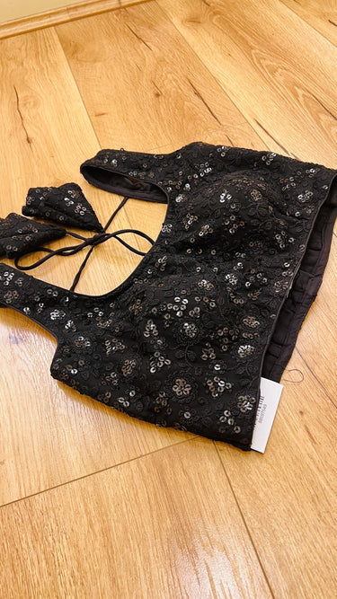 Black Sleeveless Boutique Blouse Whisper