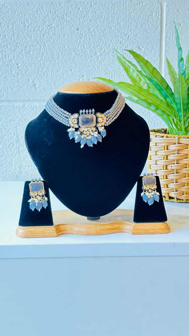 Designer Necklace Set With Earrings - House of Nepal