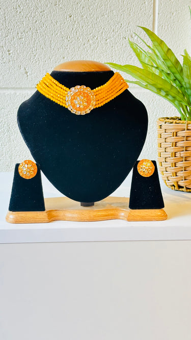 Designer Necklace Set With Earrings - House of Nepal