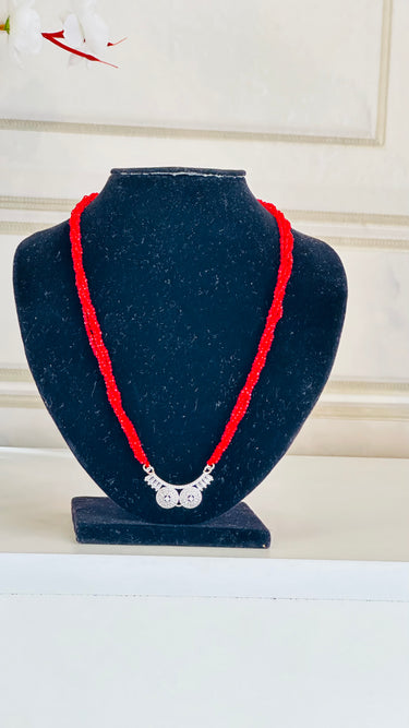 American Diamond Hydro Crystal Mangalsutra Kaya