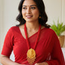 Gold Plated Hydro Crystal Temple Jewellery Tilhari Hibiscus - House of Nepal