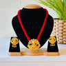 Gold Plated Hydro Crystal Temple Jewellery Tilhari With Earrings Aster - House of Nepal