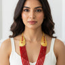 Gold Plated Hydro Crystal Pote Poppy - House of Nepal