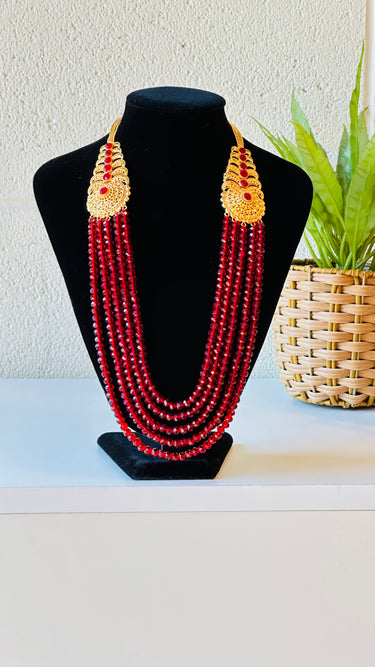 Gold Plated Hydro Crystal Pote Poppy