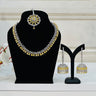 Yellow American Diamond Necklace With Earrings and Bindi GemCraft - House of Nepal