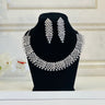White American Diamond Necklace With Earrings StoneElite - House of Nepal