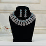Blue American Diamond Necklace With Earrings JewelSculpt - House of Nepal