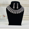 Purple American Diamond Necklace With Earrings JewelSculpt - House of Nepal