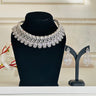 White American Diamond Necklace With Earrings Saiph - House of Nepal