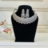White American Diamond Necklace With Earrings Alpha - House of Nepal