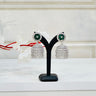 Emerald American Diamond Earrings Calla - House of Nepal