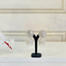White Mirror Work Jhumka With Beads Daisy - House of Nepal