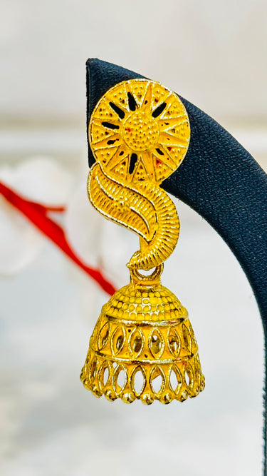 Yellow Mini Jhumka Orchid - House of Nepal