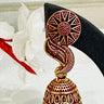 Maroon Mini Jhumka Orchid - House of Nepal